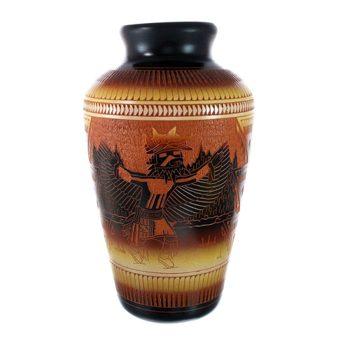 Navajo Indian Hand Crafted Pot By Artist Diane Aragon Laguna Pueblo NN20037